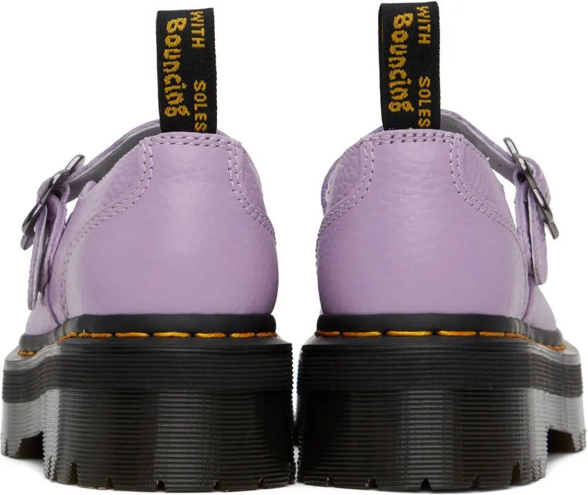 Dr. Martens Purple Addina Flower Oxfords