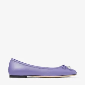 Elme Flat Tanzanite Nappa Leather Flats