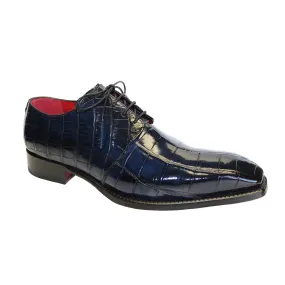 Fennix Blake Men's Shoes Navy Alligator Exotic Oxfords (FX1007)