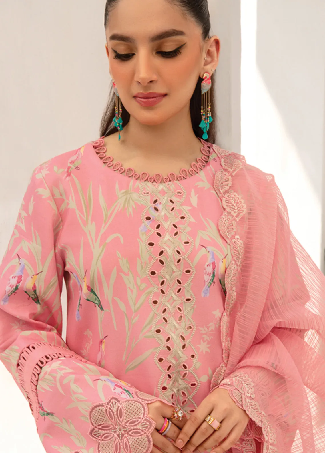 Florance By Rang Rasiya Embroidered Premium Lawn 3 Piece Unstitched Suit RR24FEL D08 AIRA