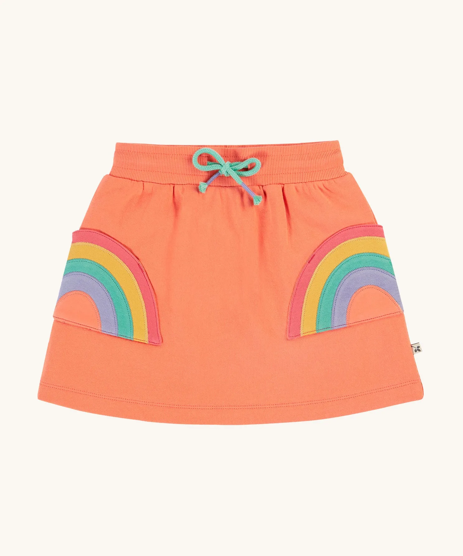 Frugi Sybil Skirt - Cantaloupe/Rainbow