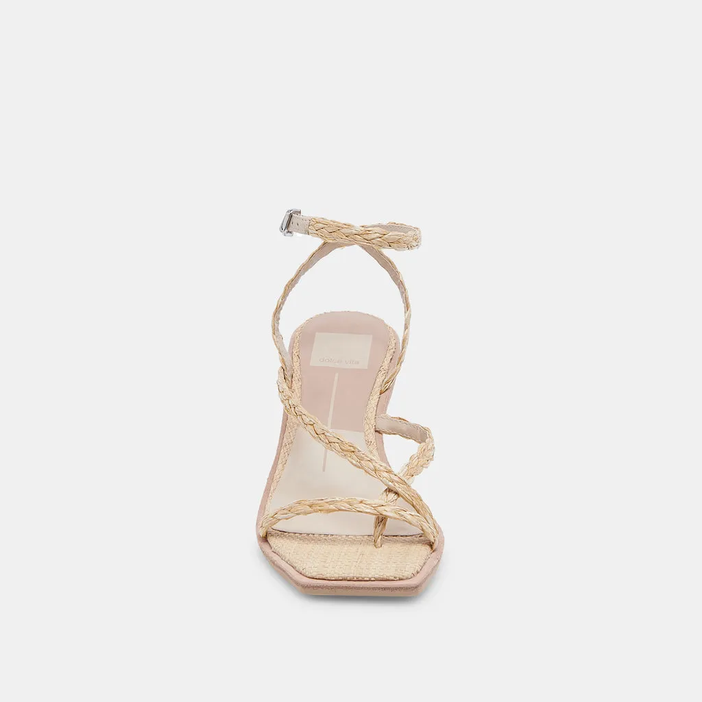 GEMINI WEDGES LT NATURAL RAFFIA– Dolce Vita 6923945934914