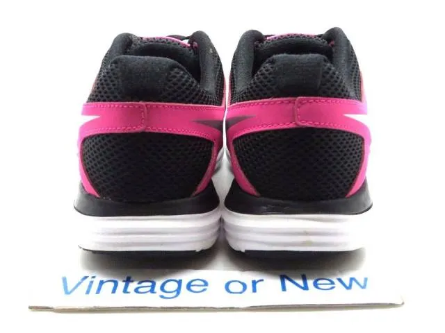 Girls nike dual fusion lite black pink teal running shoes 599295-001 gs sz 7y