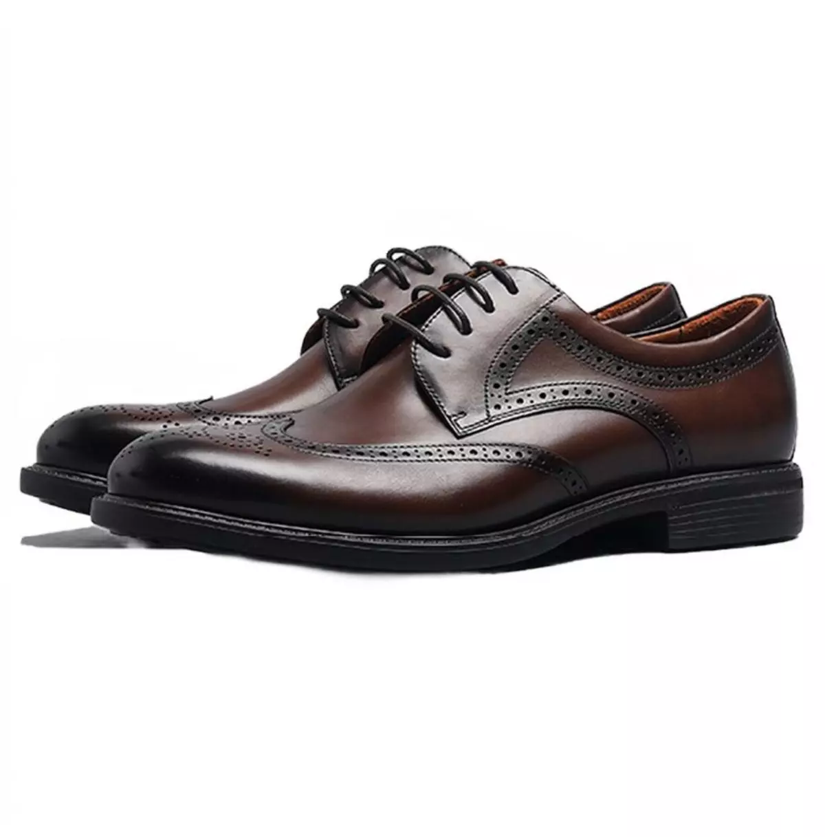 Handmade Men's Leather Wingtip Oxfords Dress Shoes