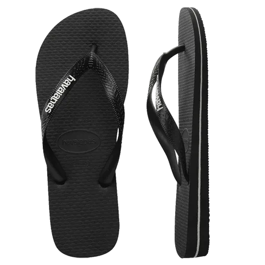 Havaiana Rubber Logo Black/White