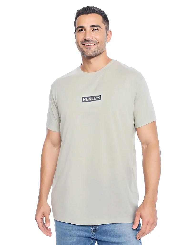 HENLEYS MEN'S MICRO STAPLE CREAM TEE