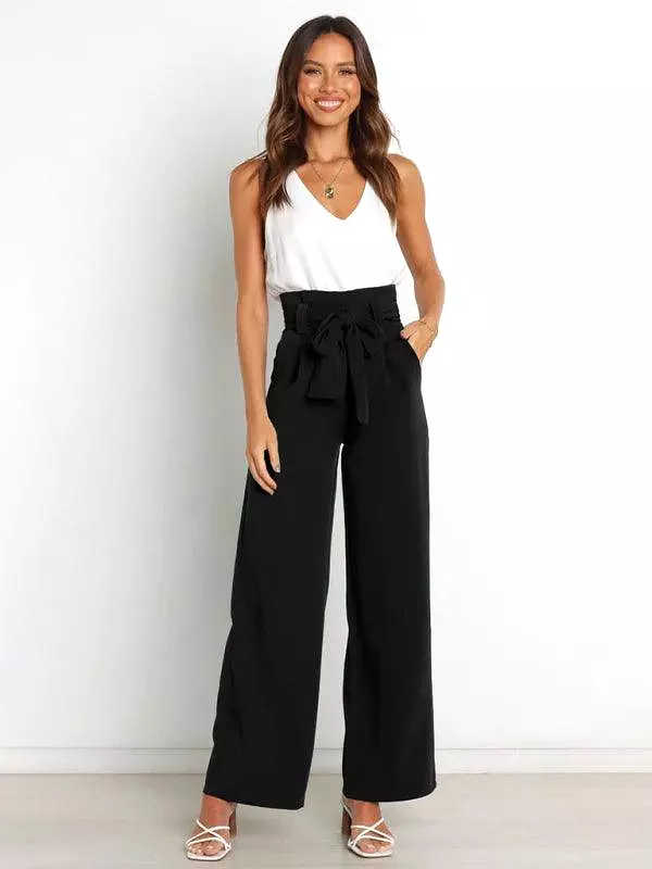 High Waist Wide Leg Women Pants