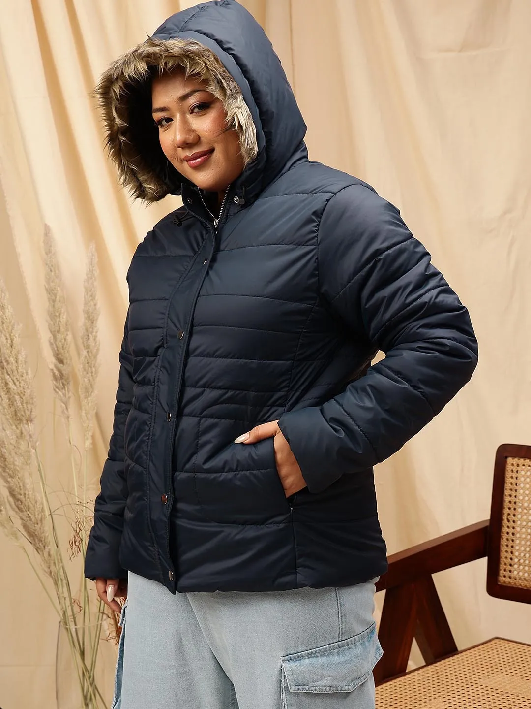 Hooded puffer jacket