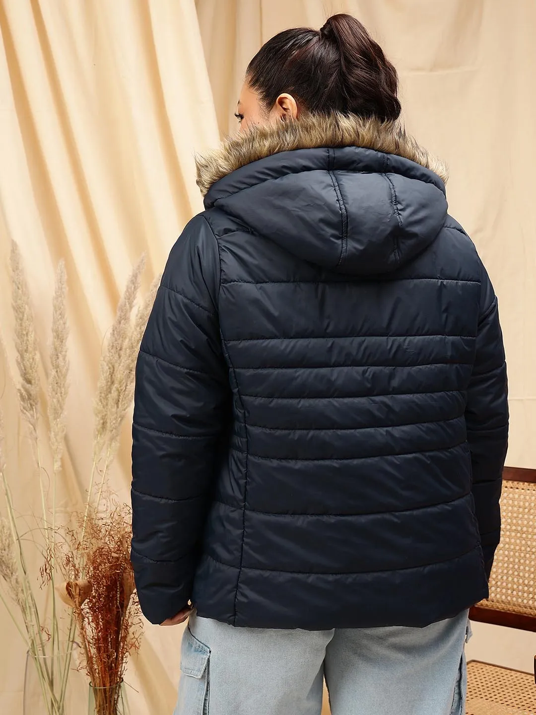 Hooded puffer jacket