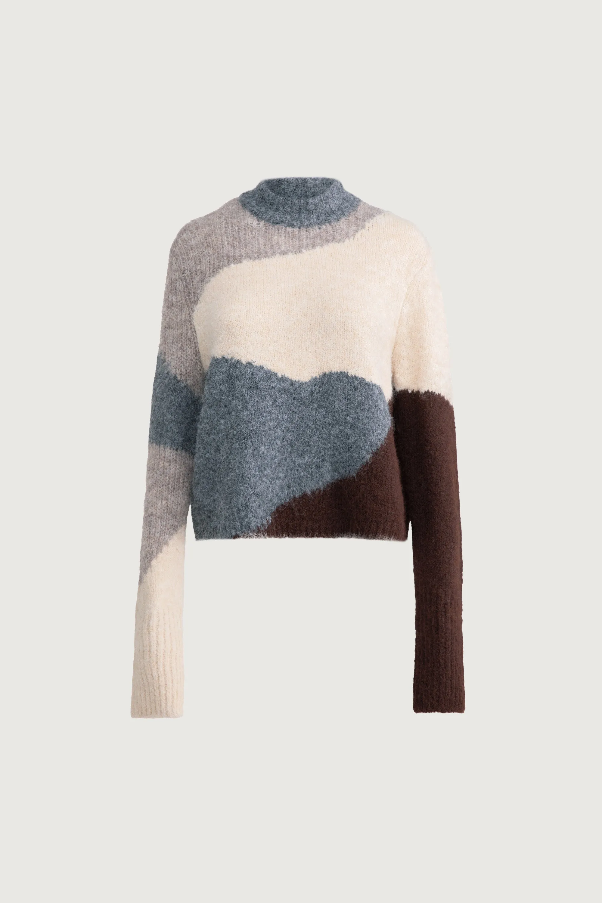 INTARSIA KNIT SWEATER