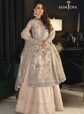 Ishq E Naubahar By Asim Jofa Embroidered Organza Unstitched 3 Piece Suit - AJ21IN AJN-17