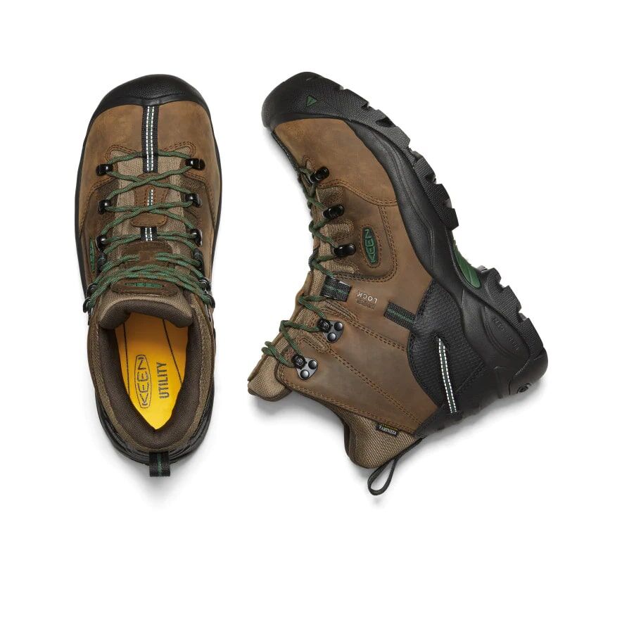 Keen Men's Pittsburgh Energy 6-In Carbon Fiber Toe Waterproof Boot in Brown