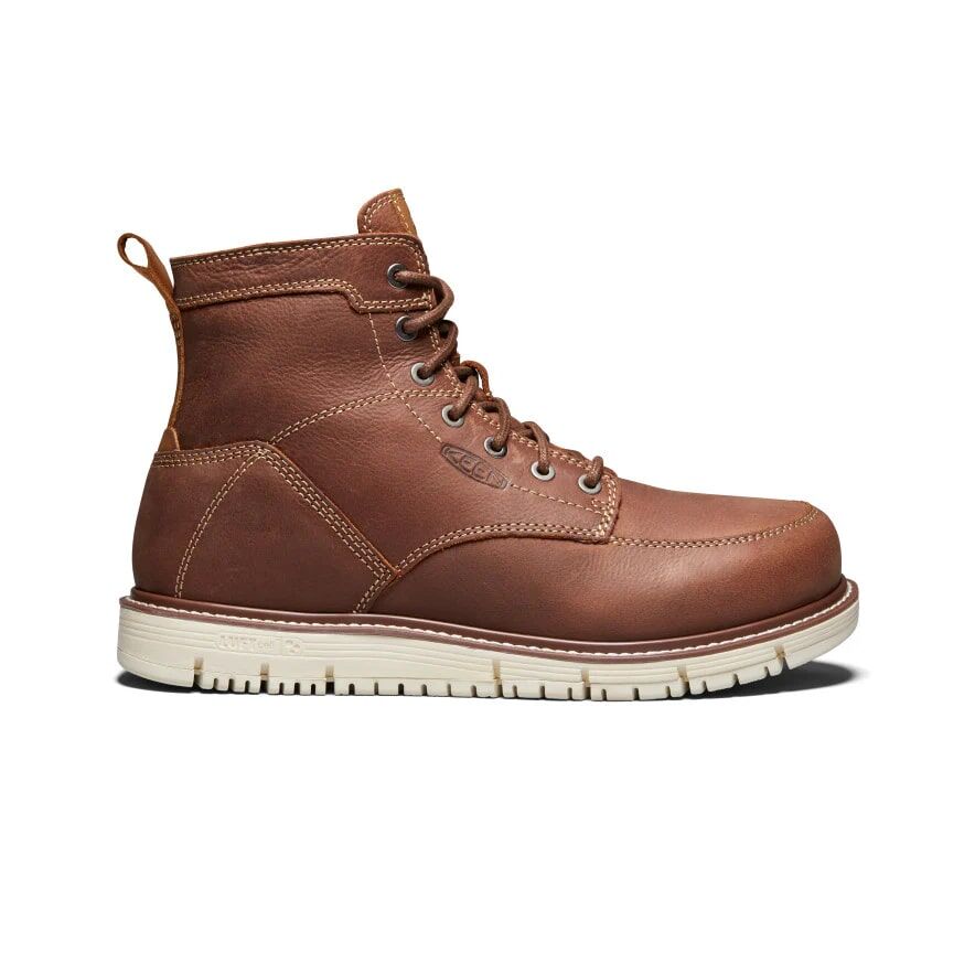 Keen Men's San Jose 6-In Soft Toe Boot in Gingerbread