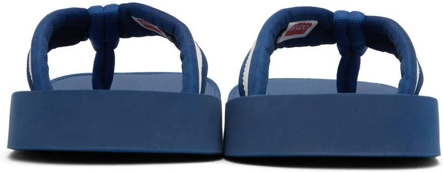 Kenzo Blue Setta Flip Flops