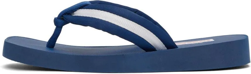 Kenzo Blue Setta Flip Flops