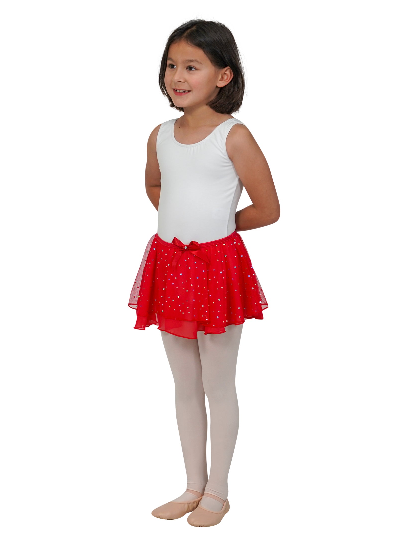 Kids Crystal Sparkle Dance Skirt