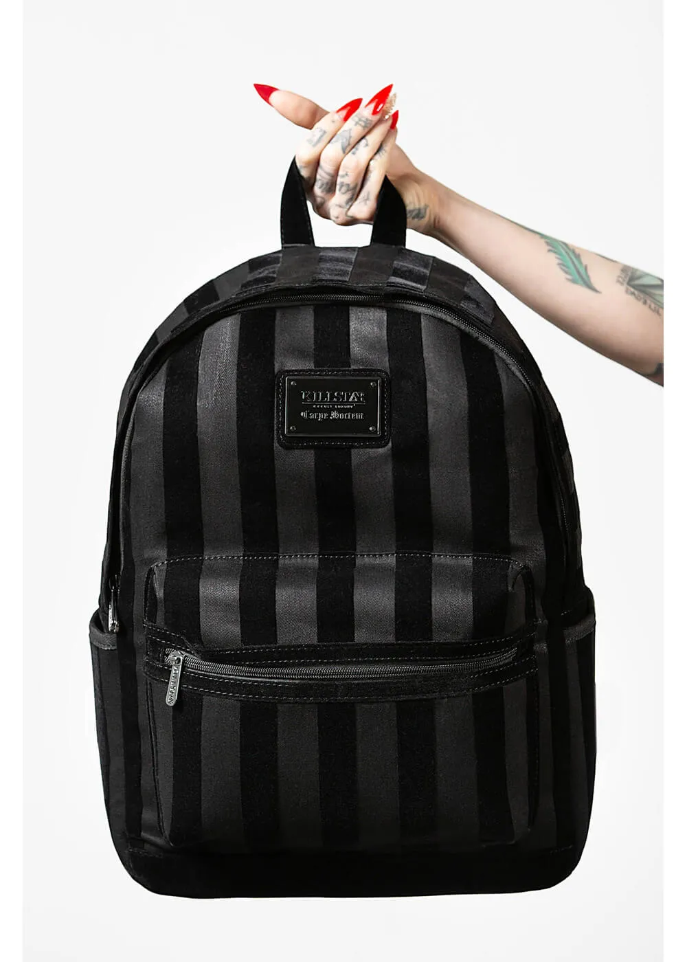 Killstar Earn Your Stripes Backpack Black