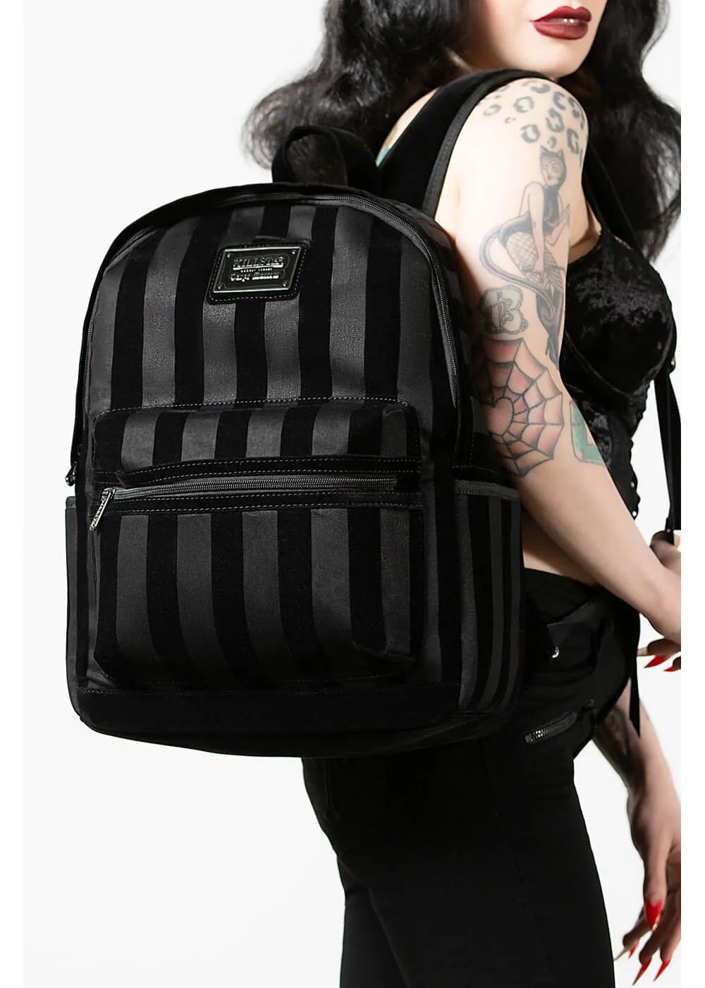 Killstar Earn Your Stripes Backpack Black