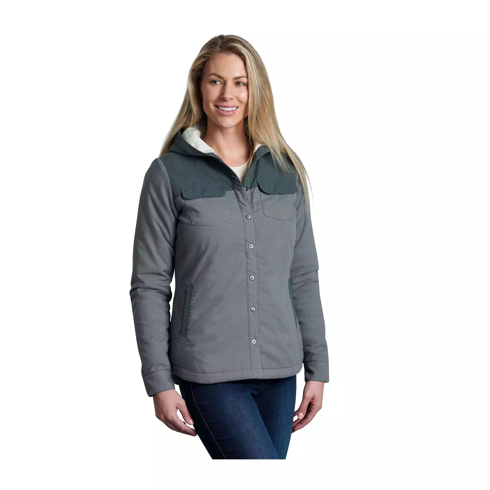 Kuhl Artisian Hooded Shirt Jacket (Women) - Sagebrush