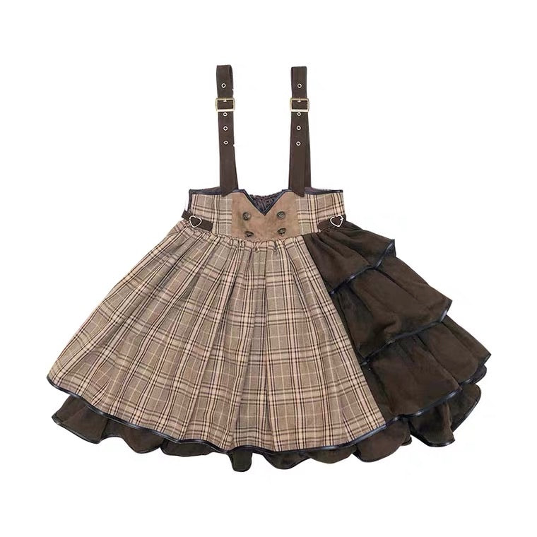 little detective SK strap skirt Lolita dress