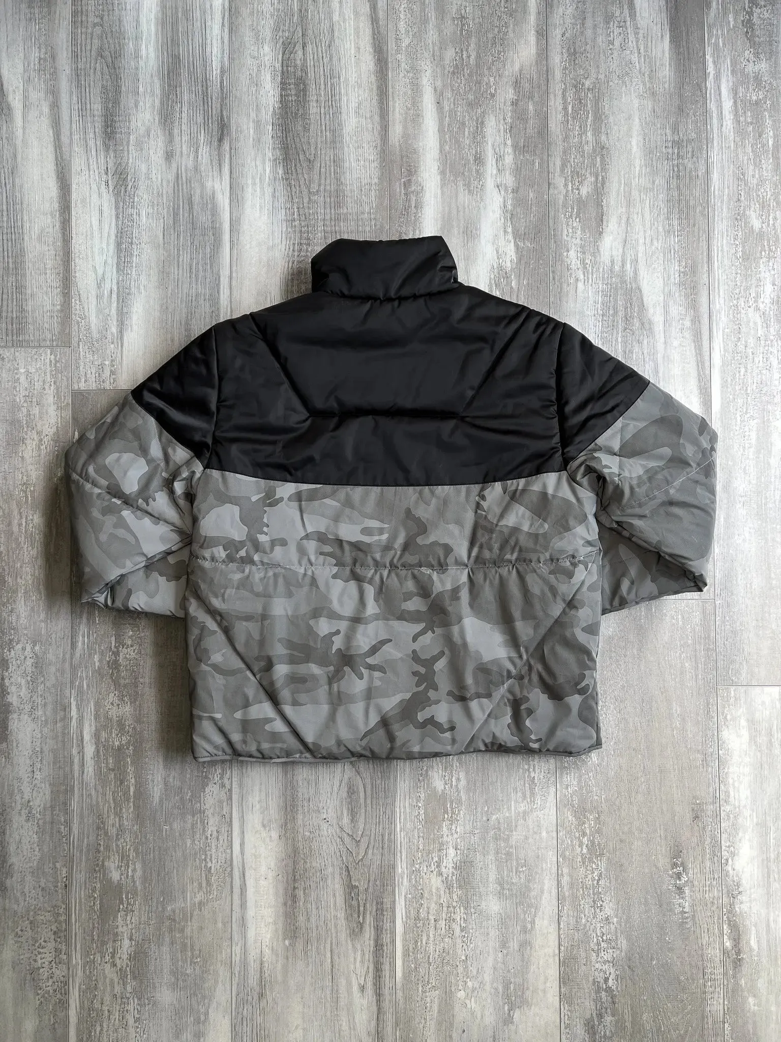 Loiter Camo Puffer Reflective Jacket - M