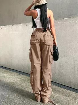 Loose Wide Leg Women Cargo Pants