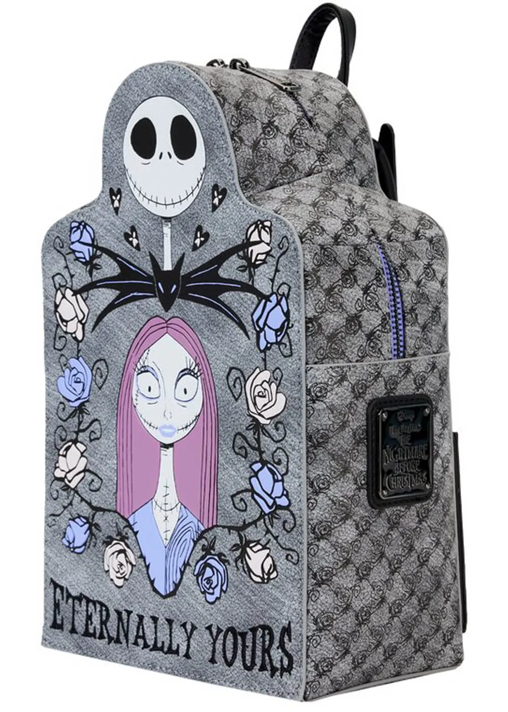 Loungefly Disney Nightmare Before Christmas Jack and Sally Eternally Yours Backpack Black