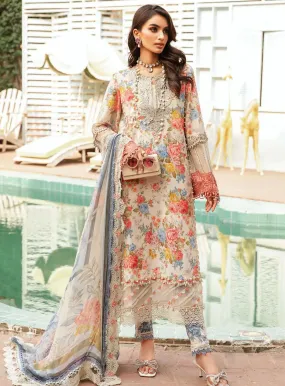 M Prints By Maria B Eid Embroidered Lawn 3 Piece Unstitched Suit MB24E2 4A