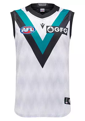 Macron Port Adelaide 2022 Authentic Men's Away Guernsey <br> 58542668