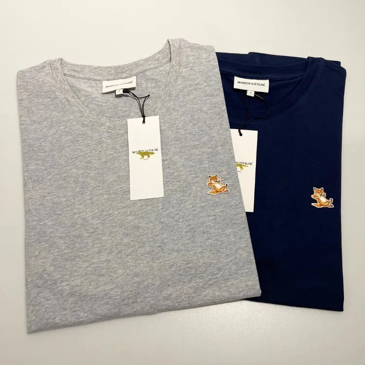 MAISON KITSUNE  |Plain Cotton Logo Designers T-Shirts