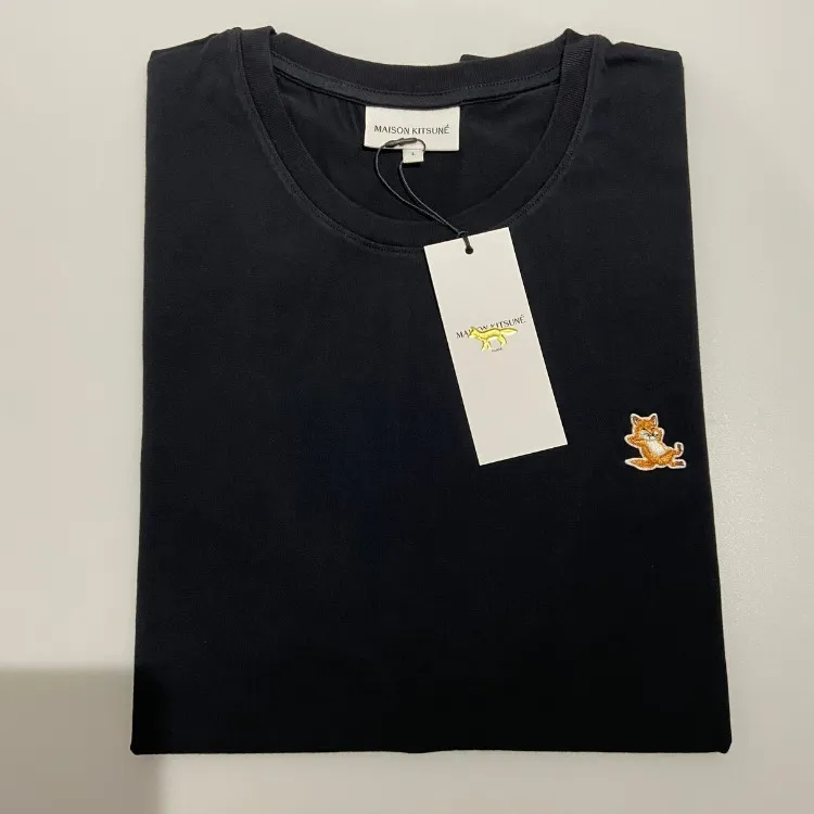 MAISON KITSUNE  |Plain Cotton Logo Designers T-Shirts