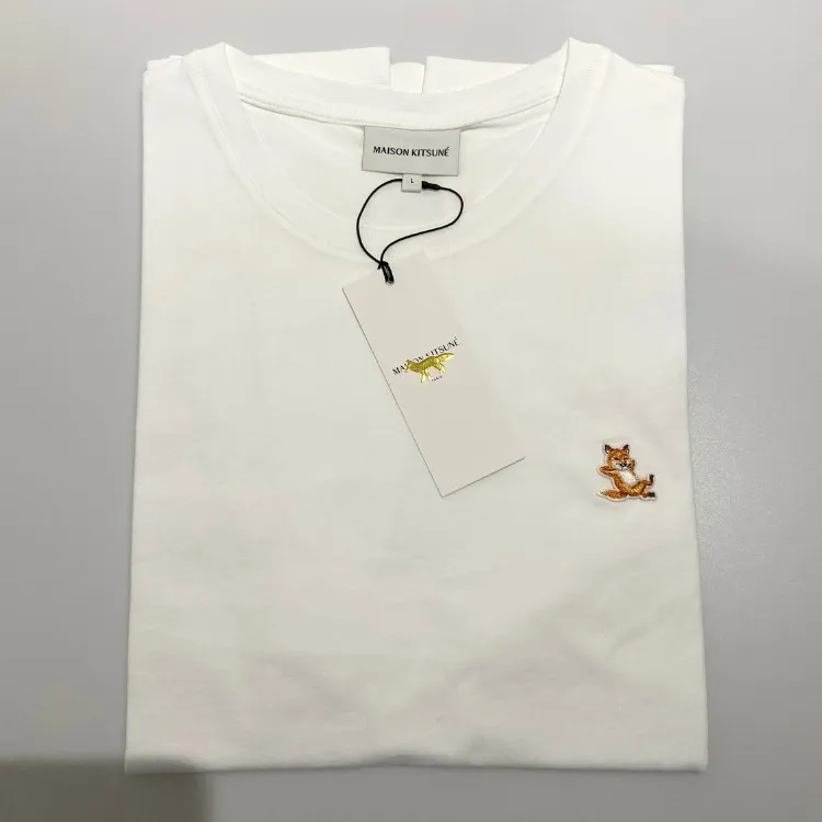 MAISON KITSUNE  |Plain Cotton Logo Designers T-Shirts