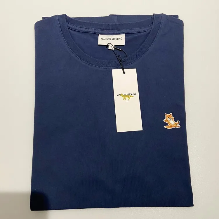 MAISON KITSUNE  |Plain Cotton Logo Designers T-Shirts