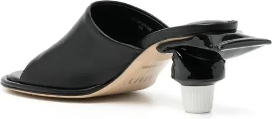 Maison MIHARA YASUHIRO Toothpaste 65mm leather mules Black