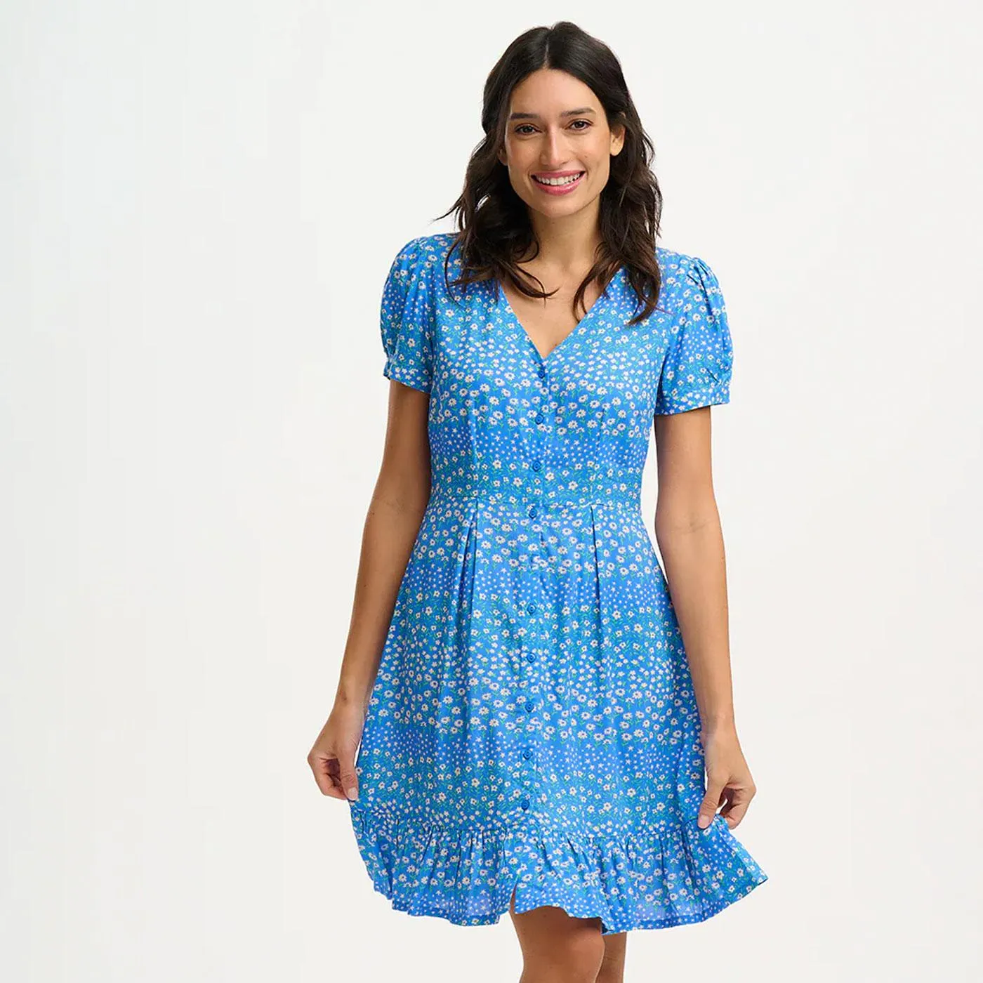 Marigold SUGARHILL Vintage Style Ditsy Tea Dress