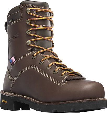 Men's USA Brown Quarry Plain Toe Safety Boot 