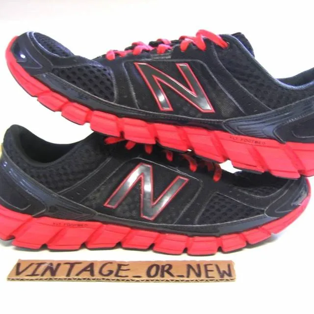 Men's new balance 750v1 black red m750br1 running shoes sz 14 d