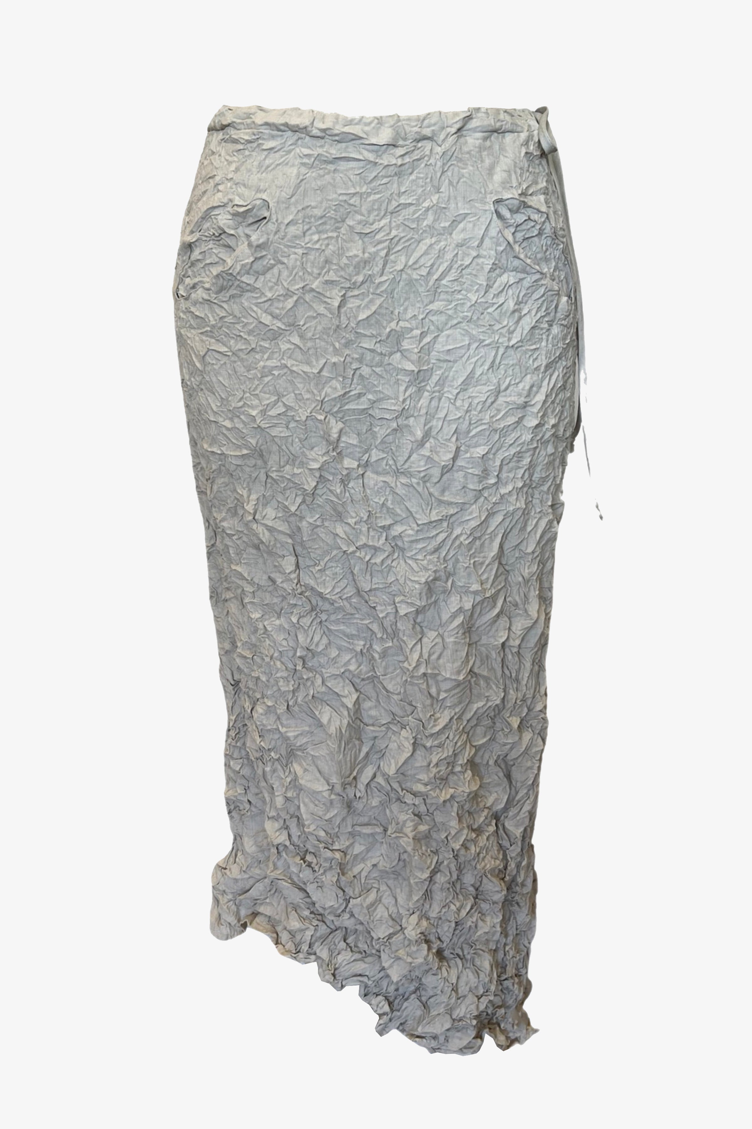 Moth Asymmetrical Long Skirt | Stone