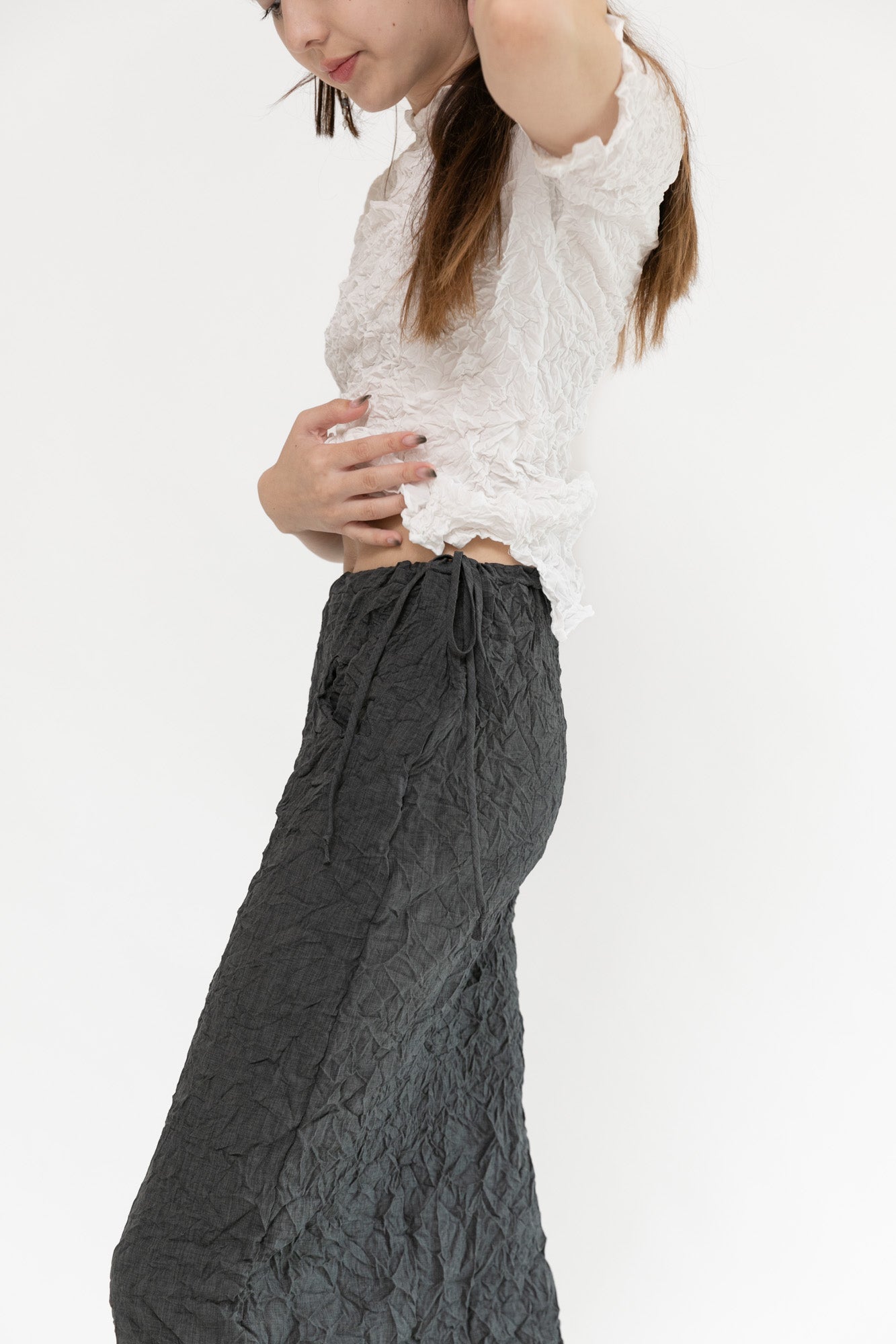 Moth Convertible Column Skirt | Charcoal