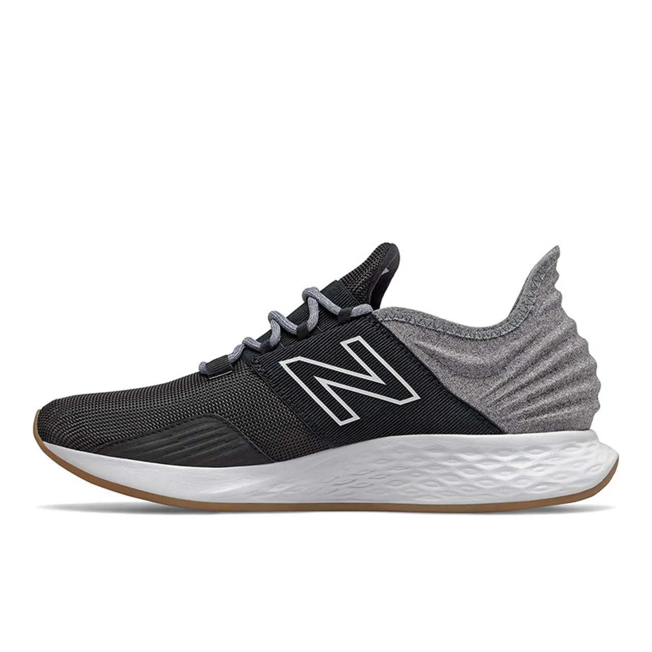 New Balance MROAVV1 FRESH FOAM ROAV TEE SHIRT Running Shoes Black with Light Aluminum