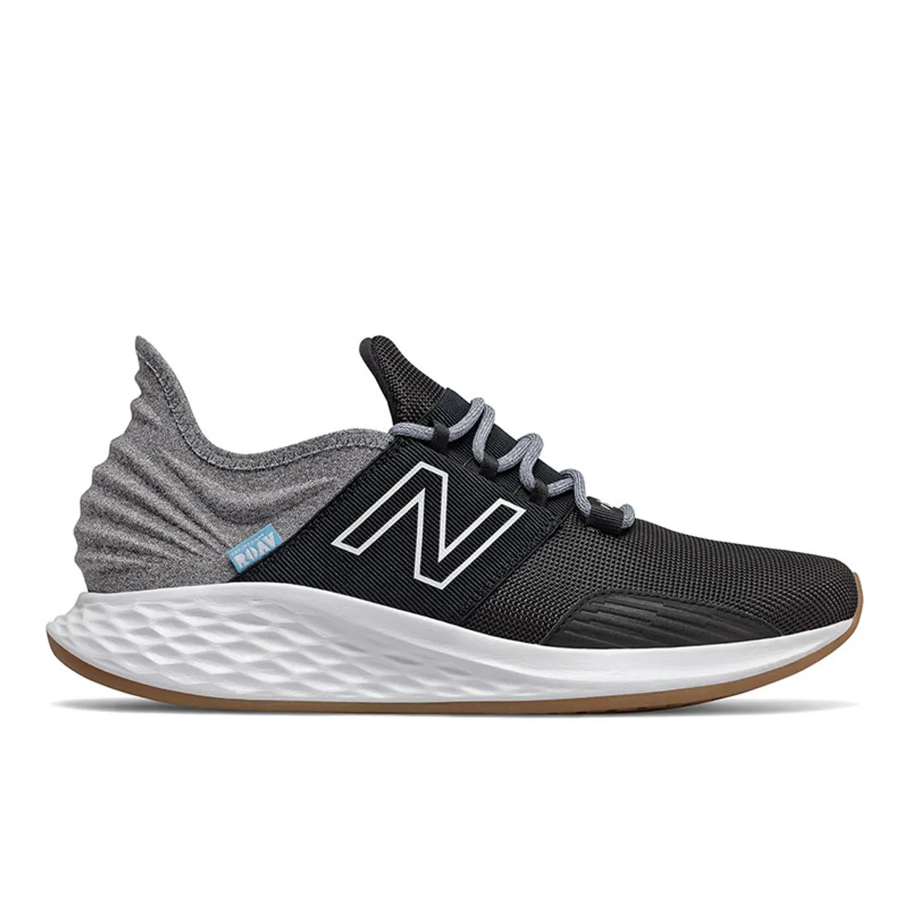 New Balance MROAVV1 FRESH FOAM ROAV TEE SHIRT Running Shoes Black with Light Aluminum