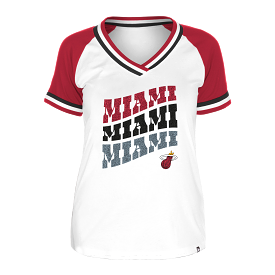 New Era Miami HEAT Repeat Women's V-Neck Tee