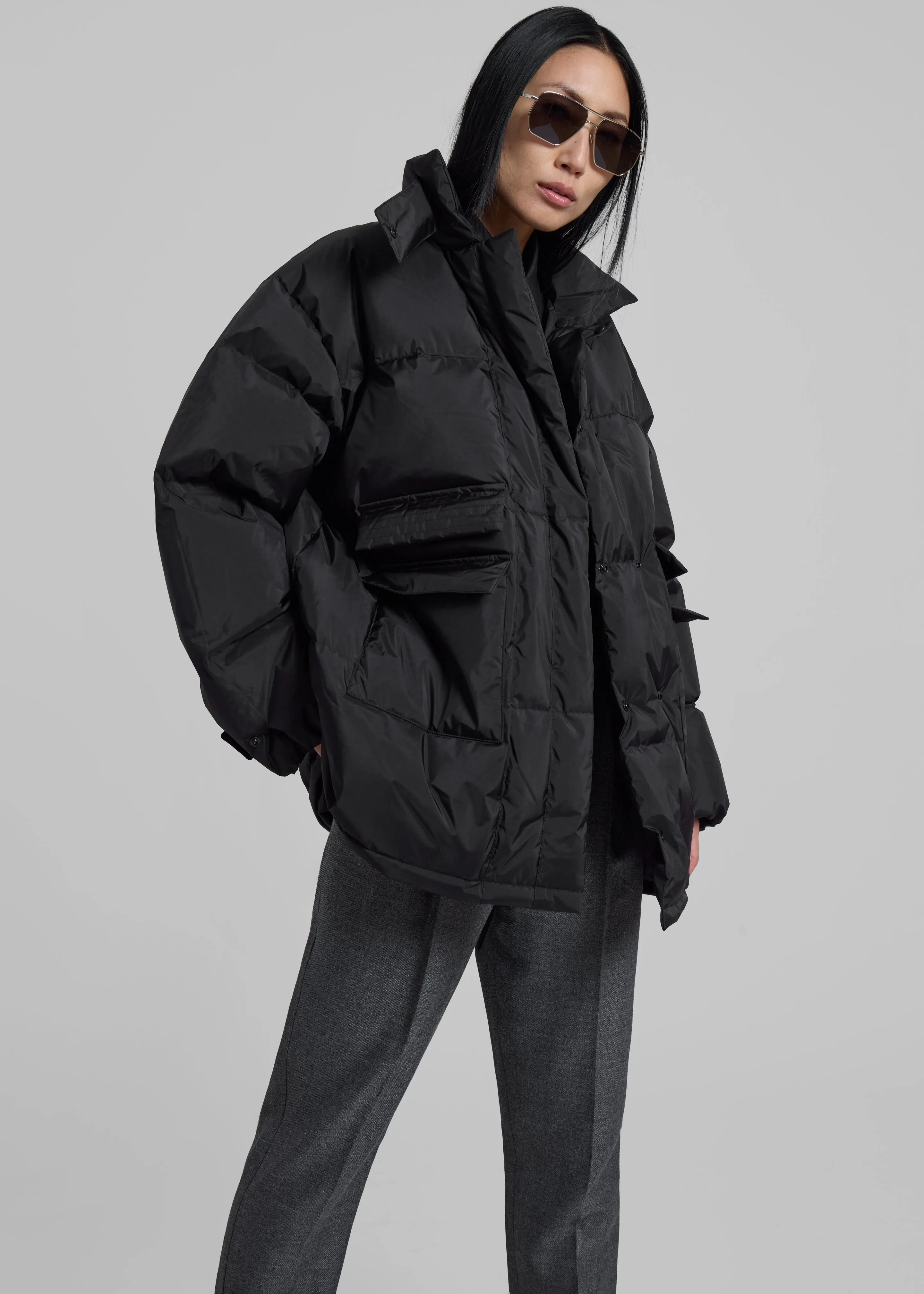 Nixa Puffer Jacket - Black