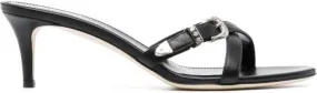 Paris Texas Regina 55mm leather mules Black