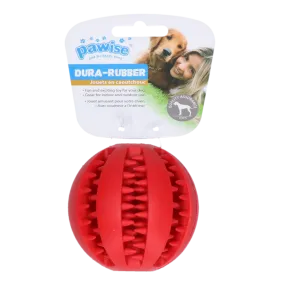 Pawise  Dog rubber ball 7.5cm,red