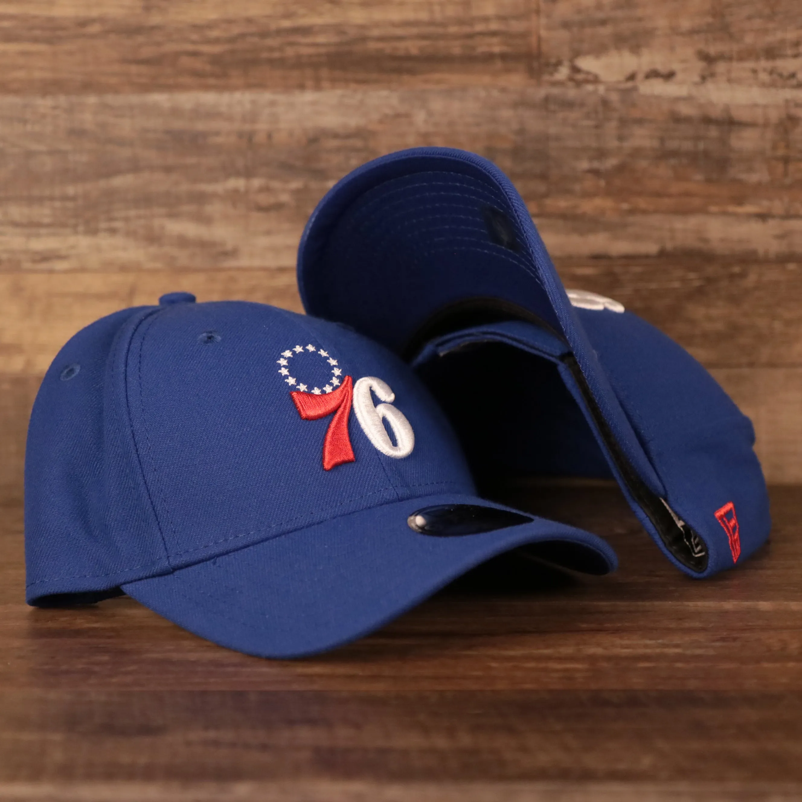 Philadelphia 76ers Blue Adjustable Youth Dad Hat