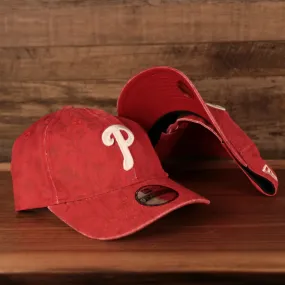 Philadelphia Phillies Floral Pattern Red Child 9Twenty Adjustable Dad Hat