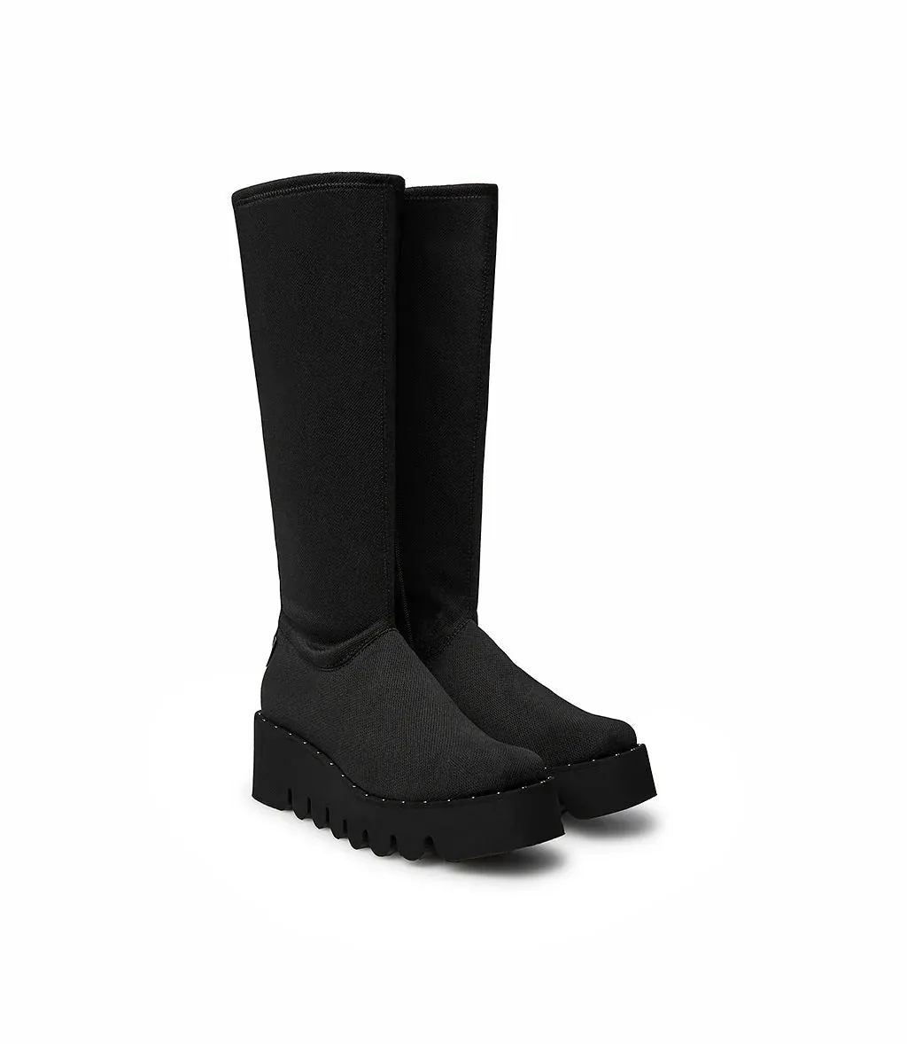 PLATFORM LONG SOCK BOOT BLACK - MARCO MOREO