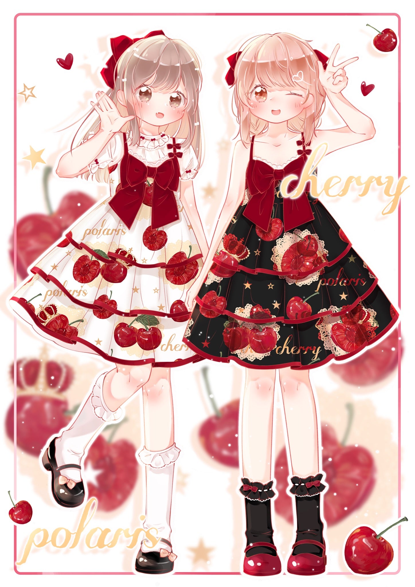 Pre-order 2022 SS cherry crown Lolita jump skirt dress