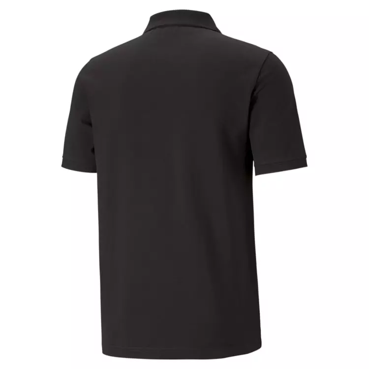 PUMA MEN'S ESSENTIALS PIQUE BLACK POLO